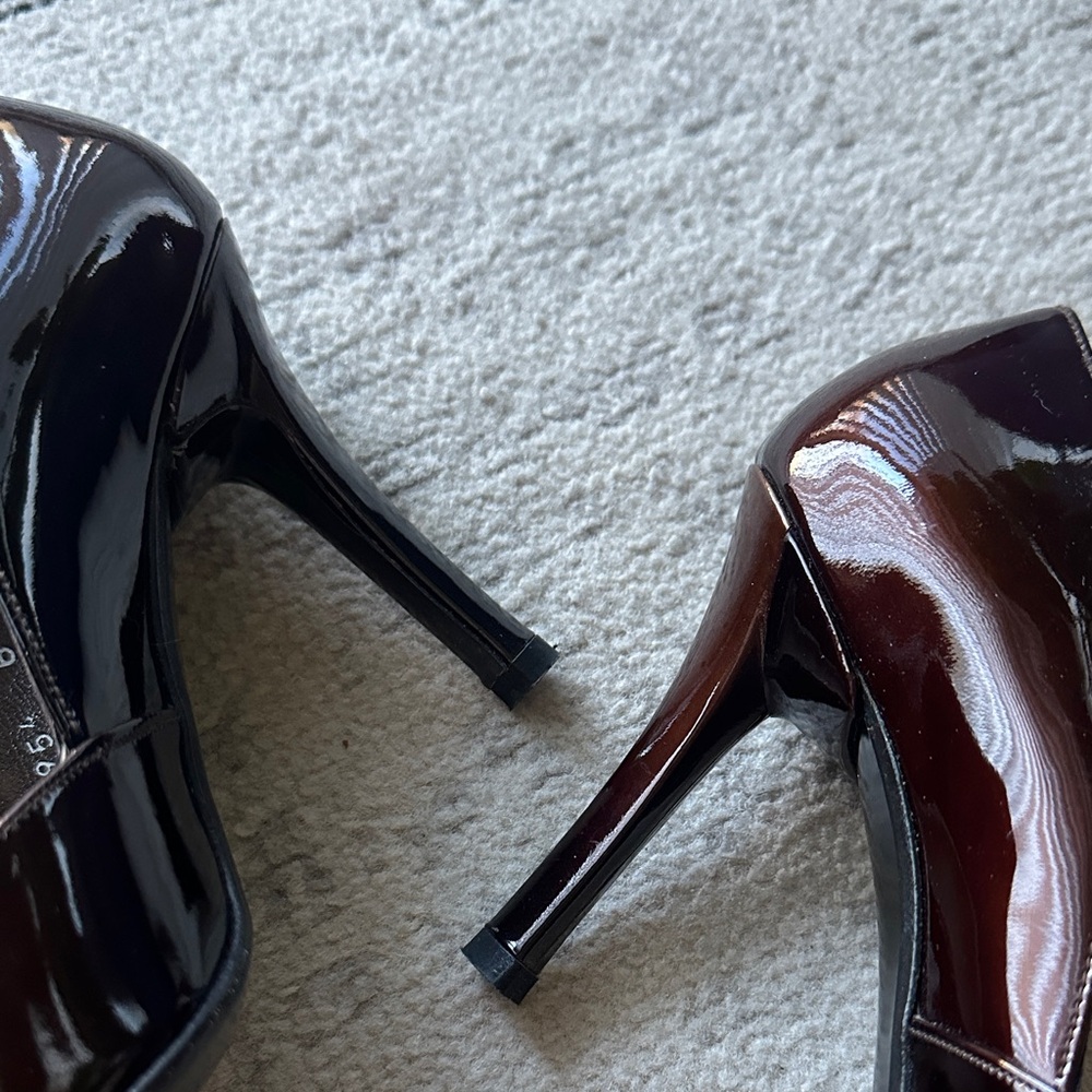 Stuart Weitzman Dulcinea Brown Degrade Patent Heels - Picture 9 of 14
